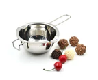 Stainless Steel Kitchen Chocolate Butter Cheese Melting Water Heating Pot Bowl-Silver