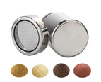 Stainless Steel Fine Mesh Coffee Chocolate Powder Dredger Sifter Duster Shaker-M