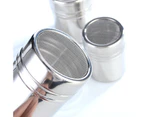 Stainless Steel Fine Mesh Coffee Chocolate Powder Dredger Sifter Duster Shaker-S