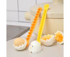 2Pcs Lace Boiled Egg Cutter Smile Face Cutting Slicer DIY Mold Kitchen Accessory-Yellow