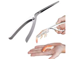 Shrimp Cleaner Anti-rust Labor-saving Anti-deform Multi-purpose Prawn Peeler for Home-Silver