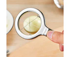 Kitchen Egg Slicer Non-slip Practical Kitchen Tool Cut Egg Wedger Cutter for Hotel-Silver