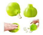 Innovative Garlic Peeler Flexible Silicone Compact Easy Use Green Peeler Kitchen Accessories-Green