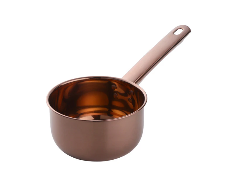 1L Slip-resistant Water Scoop Anti-rust Stainless Steel Large Capacity Bathing Ladle for Household-Rose Gold