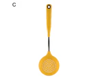 Colander Spoon Pacifier Grade Heat Resistant Silicone Long Handle Soup Rice Spaghetti Spatula Slotted Ladle for Restaurant
