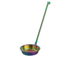 Rust-proof Soup Spoon Anti-scalding Food Grade Non-stick Stainless Steel Soup Ladle Kitchen Tools-Multicolor