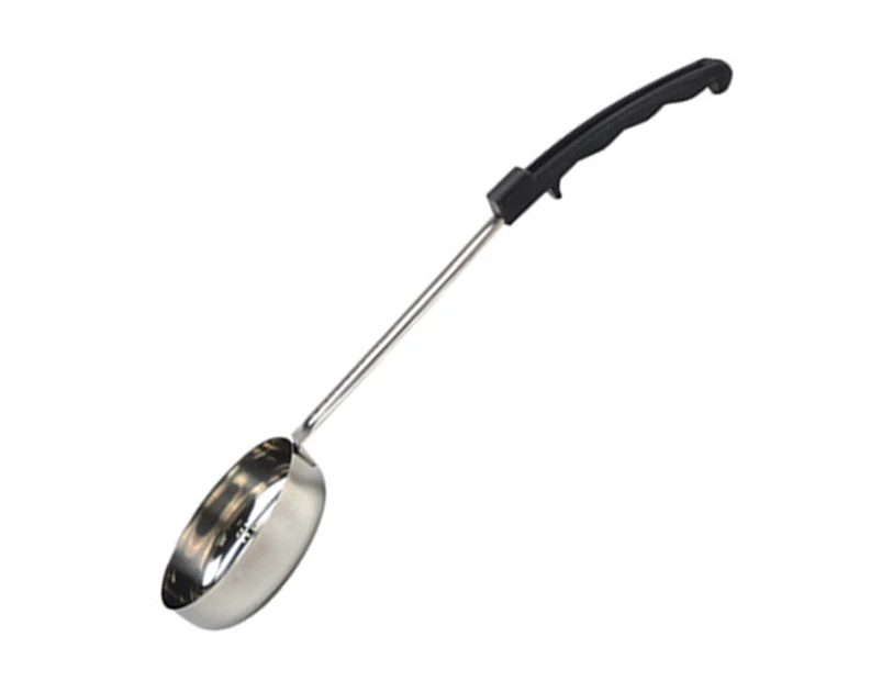 Sauce Spoon Food Grade Rust-proof Stainless Steel Pizza Sauce Portion Control Ladle Tableware for Home-Black