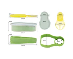 4Pcs/Set Sharp Avocado Slicer Set Easy Use Plastic Efficient Multi-purpose Avocado Core Tool Set for Kitchen-Mix Color
