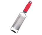 Reusable Vegetable Slicer Multi-use Sharp Comfortable to Grip Ginger Zester Grater for Daily Use-Red