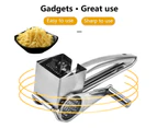 1 Set Cheese Grater Manual Effective Stainless Steel Labor-saving Rotary Garlic Grater Kitchen Supplies-B