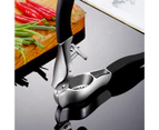 Garlic Press Professional Easy Cleaning Highly Durable Kitchen Manual Garlic Crusher Peeler for Home-Black