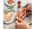 Egg Slicer Food Grade Stainless Steel ABS Food Processor Egg Cutter Kitchen Accessories -Multicolor