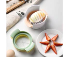 Egg Slicer Food Grade Stainless Steel ABS Food Processor Egg Cutter Kitchen Accessories -Multicolor