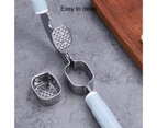 Garlic Slicer Non-slip Efficient Manual Widely Use Comfortable Grip Garlic Slicer for Restaurant-Blue