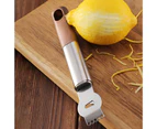 Lemon Grater Sharp Anti-slip Hanging Hole Sturdy Corrosion Resistant Blade Head Five Holes Grater for Kitchen	-Silver