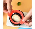 Egg Slicer Reusable Smooth Edge with Handle Wide Application Divide Eggs Plastic 3-in-1 Cutting Wire Boiled Egg Chopper Slicer Kitchen Supplies-Mix Color