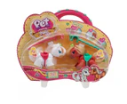 Pet Parade Pony -  White & Brown Ponies - Double Toy Horse Playset Pack