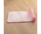 Pet Mat Breathable Comfortable Anti-Slip Breathable Soft Pet Cooling Mat for Home-Pink