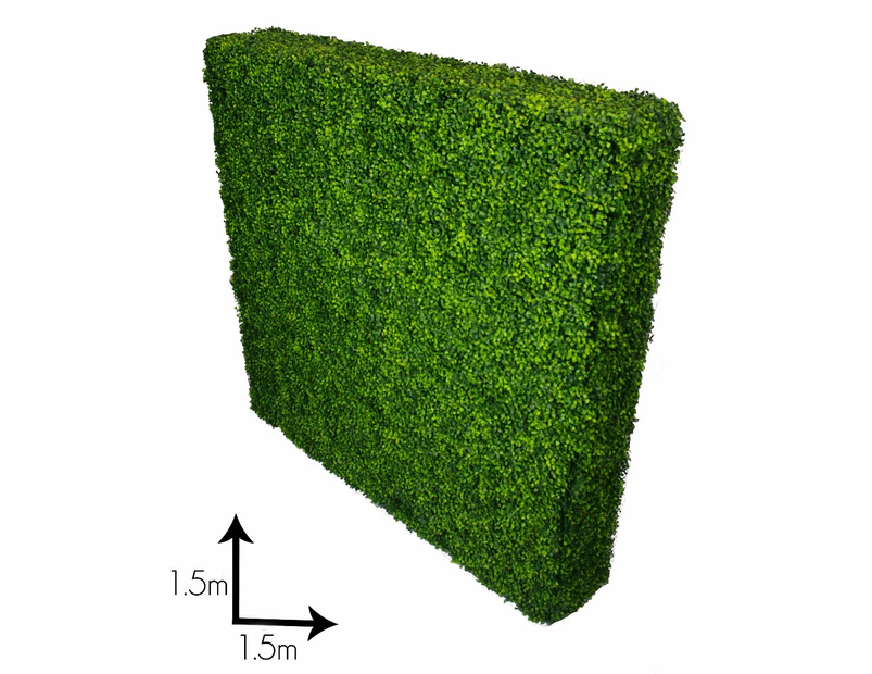 Large Portable Boxwood Hedges UV Stabilised 1.5m By 1.5m