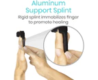 CYJustWill-Trigger Finger Splint Brace Middle, Pinky, Pointer, Ring and Thumb Support - Palm Strap Included - Straighten Curved or Broken Fingers - Adjust