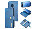 DG.Ming Samsung Galaxy S9 Detachable Classic Folio Case Cover G960 [Brown]