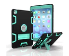MCC Stylish Shockproof iPad Air 2 Case Cover Heavy Duty 3-in-1 Kids Apple [Grey+Light Blue]