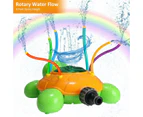 Water Sprinkler for Kids, Turtle Water Spray Toy Hose Creative Sprinkler Kids Toy, Rotating Water Sprinkler Toy for Garden Lawn Summer Outdoor