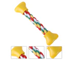 Pet Rope Toy Braided Bone Rope Relieve Boredom Playing Toys Tough Dog Toys Teeth Molar Rope Dog Toy