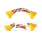 Pet Rope Toy Braided Bone Rope Relieve Boredom Playing Toys Tough Dog Toys Teeth Molar Rope Dog Toy