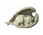 Animal statue dog cat angel figurine grave ornament grave figurines weatherproof ...