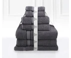 14 Piece Luxury Kingtex 100% Supreme Cotton Towel Set 100% Cotton Bath Towel Set Charcoal