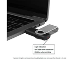 16GB USB 2.0 Flash Memory Stick Drive Swivel Thumb Drives Bulk 10 Pack, with LED Indicator, 12 X Removable White Labels ( Black )