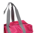 Adjustable Pet Bag Good Ventilation Polyester Scratch Resistant Dogs Carrier for Outdoor-Rose Red S