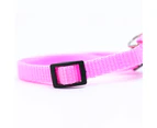 Breathable Pet Harness Strong Construction Nylon Comfortable Grip Adjustable Dog Leash for Outdoor-Pink
