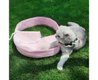 Pet Bag Zipper Closure Soft Large Space Handmade Pet Dog Puppy Kitten Carrier for Travel -Pink S