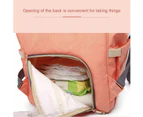 Luxury Multifunctional Baby Diaper Nappy Backpack Maternity Mummy Changing Bag Pink