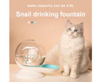 2.8L Snail Shaped Bowl Pet Cat Dog Automatic Water Dispenser Drinking Fountain-Grey