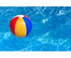 12" Beach Balls Bulk - Inflatable Swimming Pool Toys Supplies Favors Luau Decorations - Blow Up Classic Rainbow Color Beachball Summer Water Games(12 Pack)