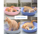 All Season Universal Felt Cat House Kennel Lounge Dog Bed Bowl Pot Pet Supplies - Grey