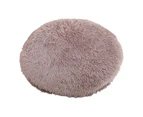 Cat Cushion Round Keep Warmth Super Soft Dogs Kitten Sleeping Cushion Bed for Household - Brown