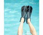 QYORIGIN-Swim Fins, Snorkel Fins Travel Size Adjustable for Snorkeling Diving Adult Men Women Open Heel Swimming Flippers-S/M