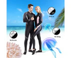 QYORIGIN-Wetsuit, Diving Snorkeling Surfing Spearfishing Rash Guard-Full Body UV Protection - for Men Women Youth Thin Wetsuit Jellyfish Skin-3XL