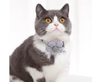Cotton Pet Cat 3D Sun-flower Bell Collar Adjustable Buckle Necklace Neck Strap - Pink