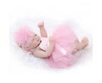 NPK reborn doll with soft real gentl touch miniature preemie10inch newborn baby doll soft silicone vinyl pink doll