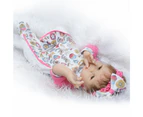 NPK Stylish 22 Inch Real Lifelike Reborn Babies soft cloth Body Newborn Princess Girl Dolls Children Birthday Xmas Gifts