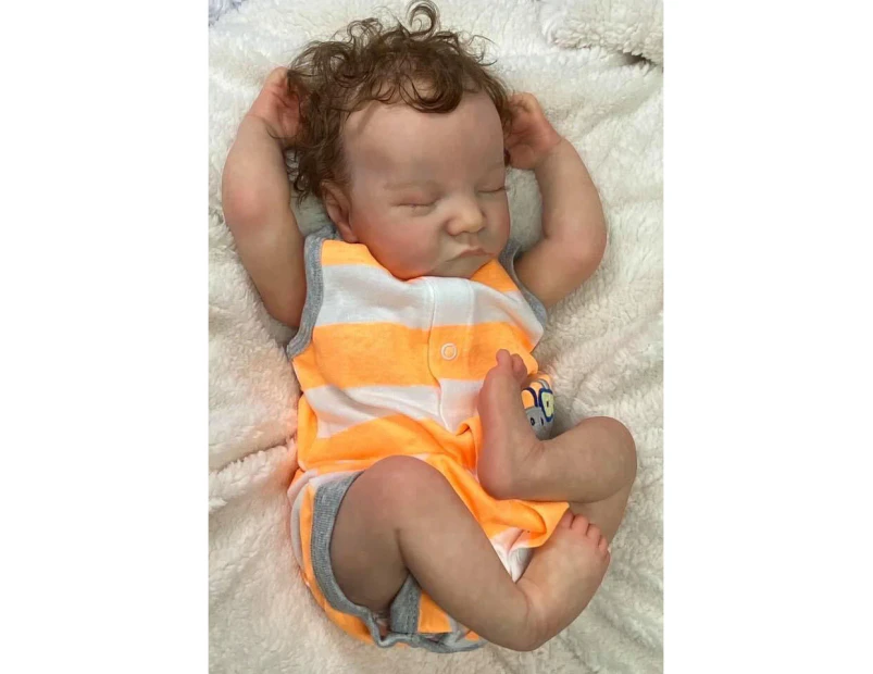19inch reborn premie baby newborn doll Levi boy detailed hand painting real soft touch cuddly baby collectibles realistic doll