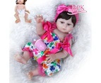 48CM full body soft slicone touch reborn baby doll girl bebe doll reborn Bath toy  Anatomically Correct premie cuddly baby size