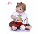 NPK 55cm Handmade Reborn Dolls Realistic full Silicone Vinyl Baby Dolls BeBes Reborn brinquedos For COLLECTION