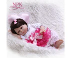 NPK 20inch Reborn bebe doll full Silicone Boneca Vinyl Fashion Dolls Princess Children Birthday Gift Toys for girls hot sales
