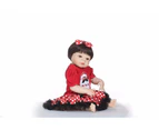 NPK Silicone Full Body Reborn Dolls 22'' Realistic Handmade Baby Dolls girls Fashion Kids Toy Waterproof Boneca Model